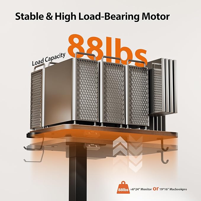 Agilestic Portable Standing Desk Height Adjustable, Mobile Table with Wheels, Small Size Sit Stand Table for Laptops, Rolling Desk for Home, 26" x 15.7"Computer Workstation, Dark Walnut