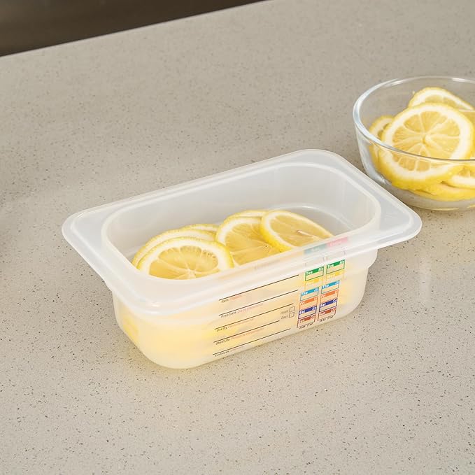 Restaurantware Food Storage Container 1 Pack of 6.8 x 4.2 x 2.5 Inches Plastic Stackable Storage Box White Reusable Label Container Dishwasher Safe For Restaurants And Kitchens