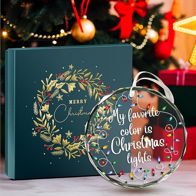 Unique Christmas Ornaments - Fun and Funny Xmas Tree Ornaments for Kids and Adults, 2025 Edition Light up Christmas Decorations, Single and Unique Ornaments for Hilarious Xmas Celebration