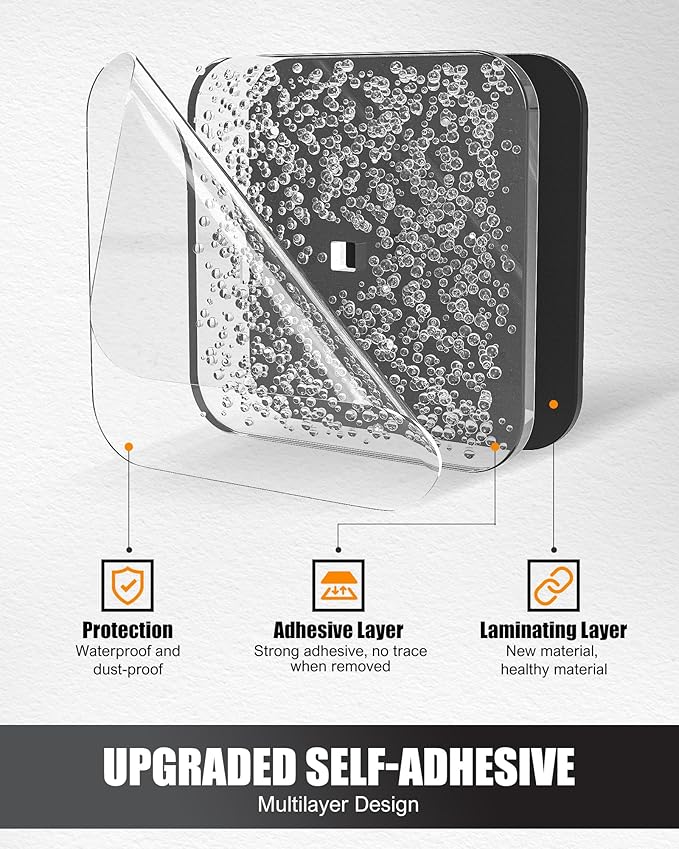 Hat Rack for Hat Storage (8-Pack), Multi-Purpose Hat Organizer, Strong Adhesive Hat Hooks for Wall Hat Organizer for Baseball Caps, Two Mounting Options Hat Hook, Black