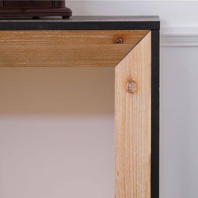 Modern Console Table for Living Room, Wooden Console Table Narrow Entryway Table, Rustic Sofa Table Behind Couch for Hallway Foyer (59 Inch, Natural Wood)