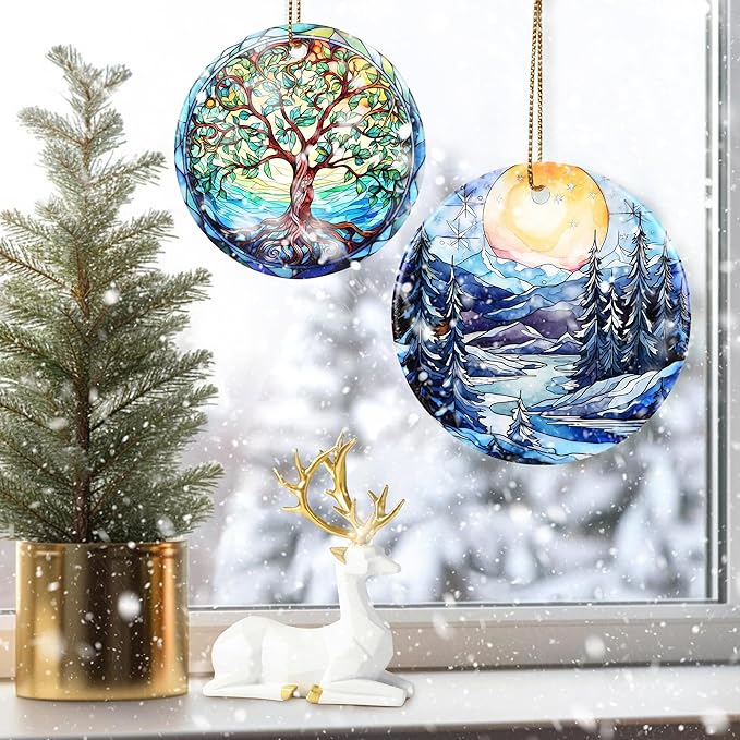 Christmas Ornament, Sunrise Ornament, Christmas Decorations for Tree, Heirloom Keepsake, Gift Idea