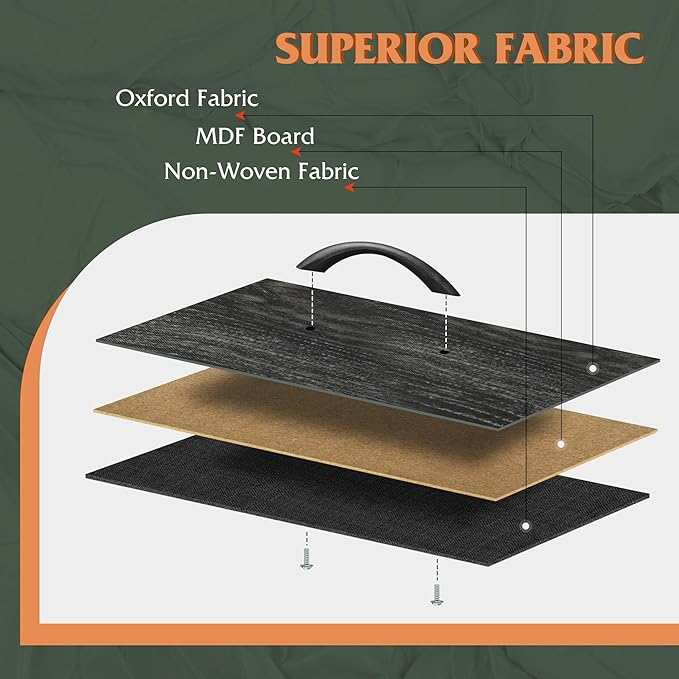 WLIVE Black Night Stand Set of 2, Small Dresser with 2 Drawers & Wooden Top, Nightstand with Fabric Bins, Bedside Table End Table for Bedroom, Closet, Entryway, College Dorm, Charcoal Black