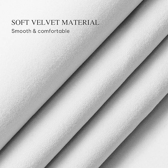 DWVO Queen Size Bed Frame with Adjustable Headboard, 4 Storage Drawers and RGB LED Lights, Velvet Upholstered Platform Bed with USB Ports, No Box Spring Needed, Fast Assembly, Noise-Free, White