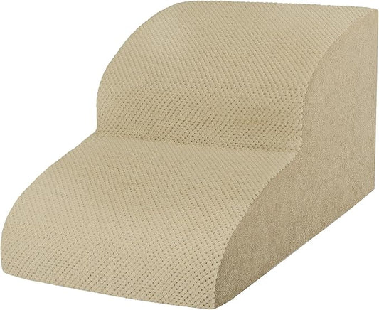Dog Stairs for Small Dogs, High Density Foam Dog Steps, Extra Wide Non-Slip Pet Ramp for High Beds Or Couch, Soft Doggie Ladder for Dogs Injured, Older Pets, Small Cats