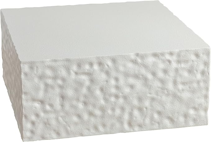 27.55" Square Coffee Table Modern Colour Combination Coffee Table for Living Room,Not Need Assembly,Creamy White