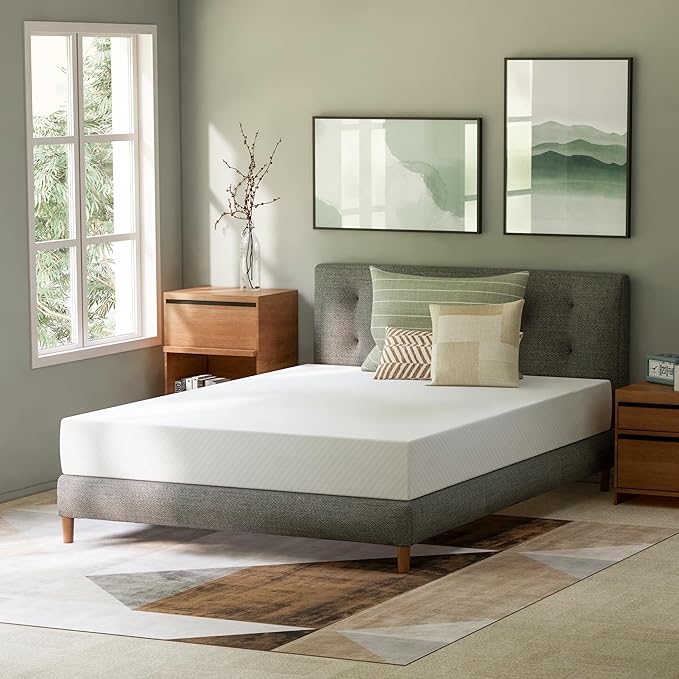 GAESTE 8 Inch Full Cooling Gel Memory Foam Mattress for Cool Sleep Medium Firm CertiPUR-US Certified Foam, Mattress in a Box Pressure Relief Removable Cover No Fiberglass (Full, 8 in)