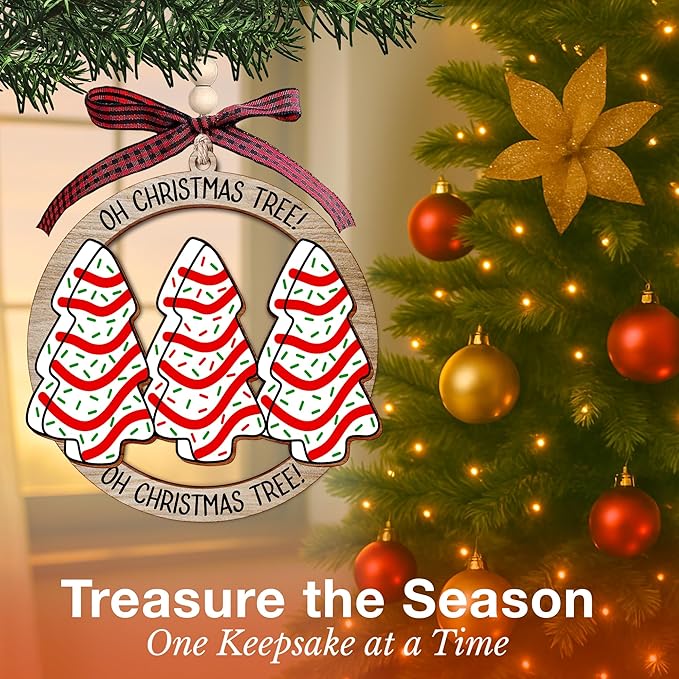 Christmas Tree Ornaments - Vintage 2025 Ornaments for Christmas Tree, Dated Xmas Ornament 2025 for Family, Beautiful Christian Ornament for Christmas Decoration