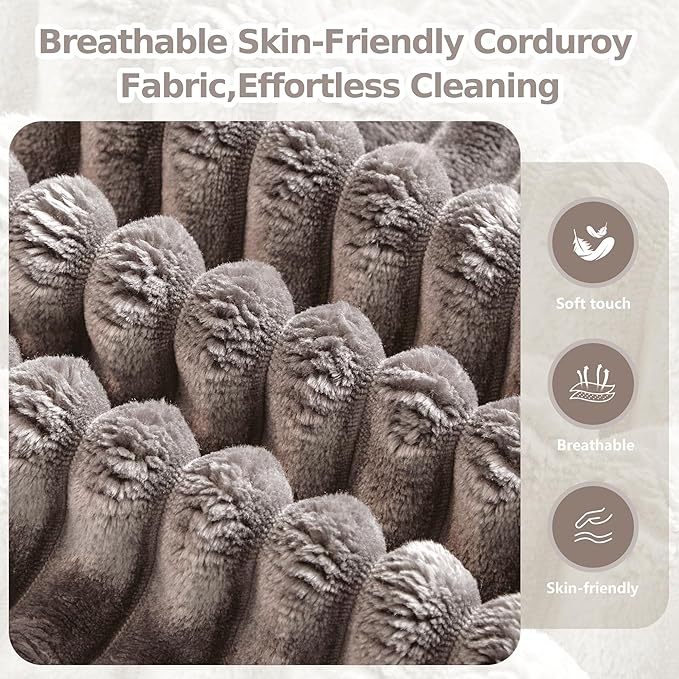 108'' Modular Sectional L-Shaped with Chair,Deep Seat Boneless Corner Couch for Living Room,Plush Corduroy Couch with Detachable Sofa Set,No Assembly(Right Facing Chaise,Camel)