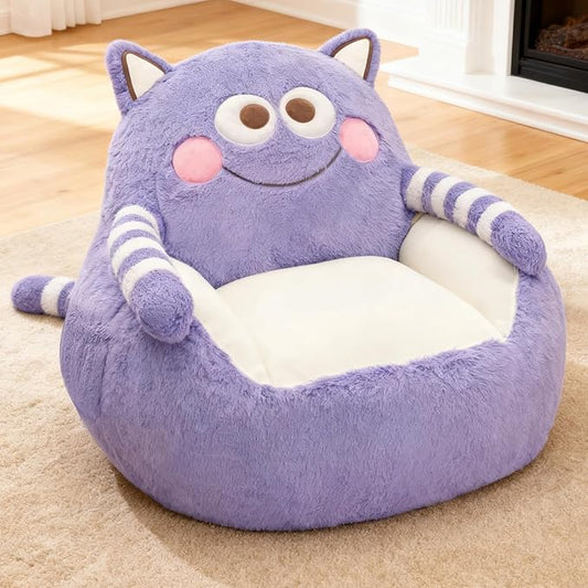 Creative-Style Sofa, Small Couch with Deep Seat, Ergonomically Designed Couches for Living Room, Bedroom, Apartment Use, Removable Sofa Cover