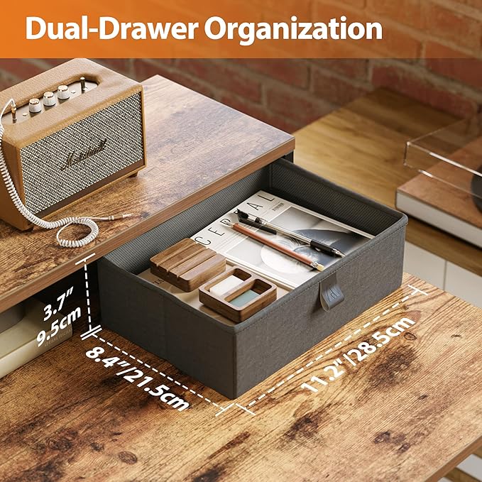 Agilestic L-Shaped Electric Standing Desk, 63x55 Inch Ergonomic Adjustable Height Desk with Storage, Stand Up Corner Desk Sit Stand Computer Table Power Outlet & LED Lights, Office Table, Rustic Brown