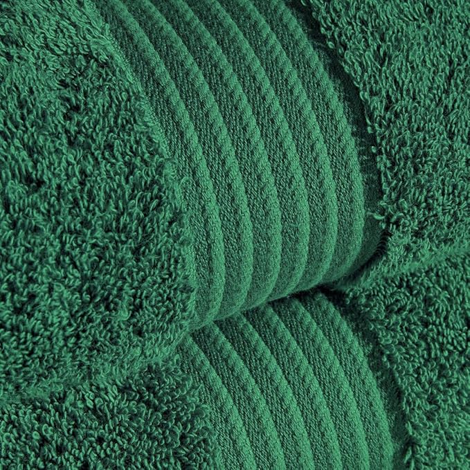 Christy Supreme Hygro 4 Piece Towel Set | Spruce | 100% Luxury Supima Cotton | Ultra Soft | Super Absorbent | 650GSM |2 Bath Sheets 2 Hand Towels