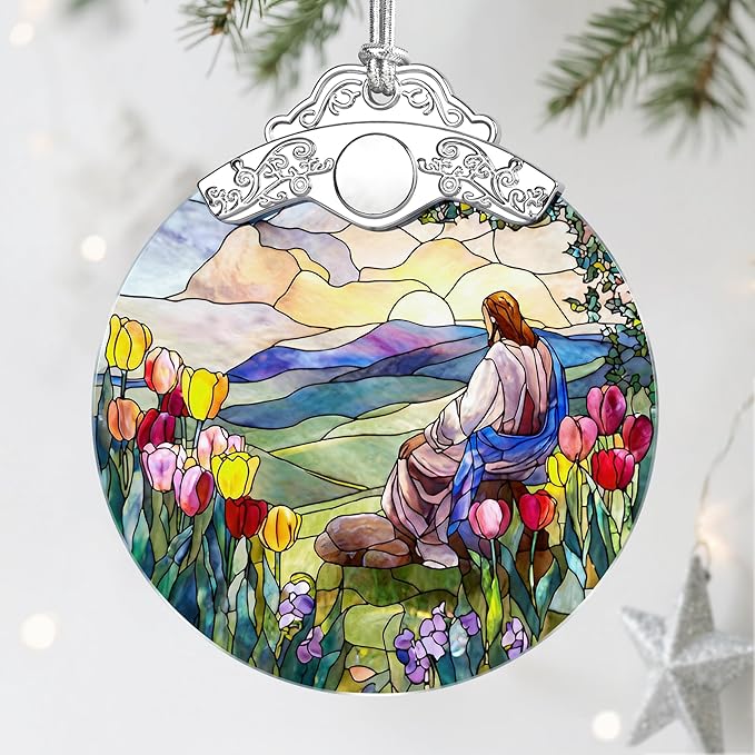 Jesus Christmas Decorations - Christmas Ornaments for Tree | Religious Holiday Ornaments | Christian Home Decor – Religious Gifts | Christian Gifts | Gift Ideas | Xmas Gift