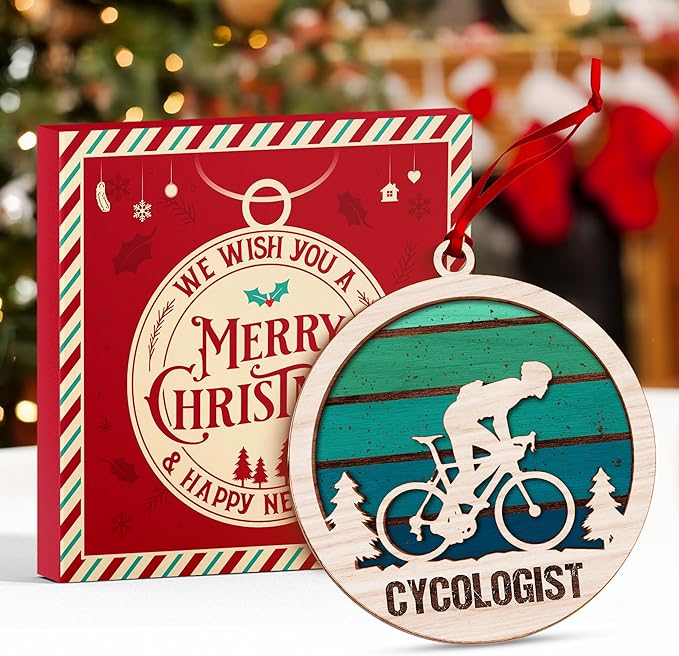 Bike Ornament - Bicycle Ornaments for Christmas Tree, Mountain Bike Ornament, for Mountain Bikers, Women Cyclists, Unique Bicycle Christmas Ornaments