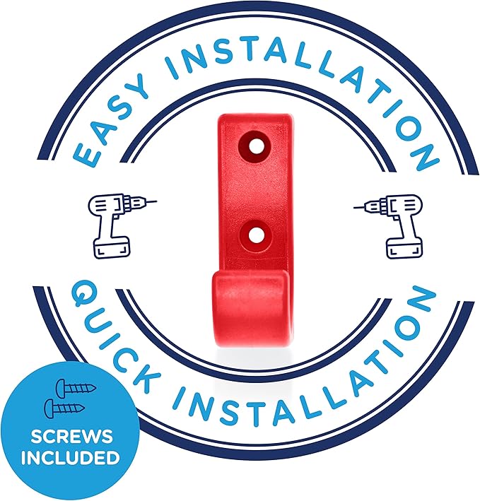 Heavy Duty Hooks for Hanging Coats, Jackets, Backpacks, Baseball Hats - Wall Mounted Rainbow Color Hangers for Kids, Perfect Hook for Classrooms, Bathroom Robes and Towels | J Hook 7-Pack