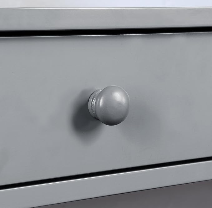 Convenience Concepts Oxford 1-Drawer Console Table 39.5" - Farmhouse Sofa Display with Storage Shelf For Living, Family, & Dining Room, Modern Entryway Hall Table for Kitchen, Bedroom, Gray