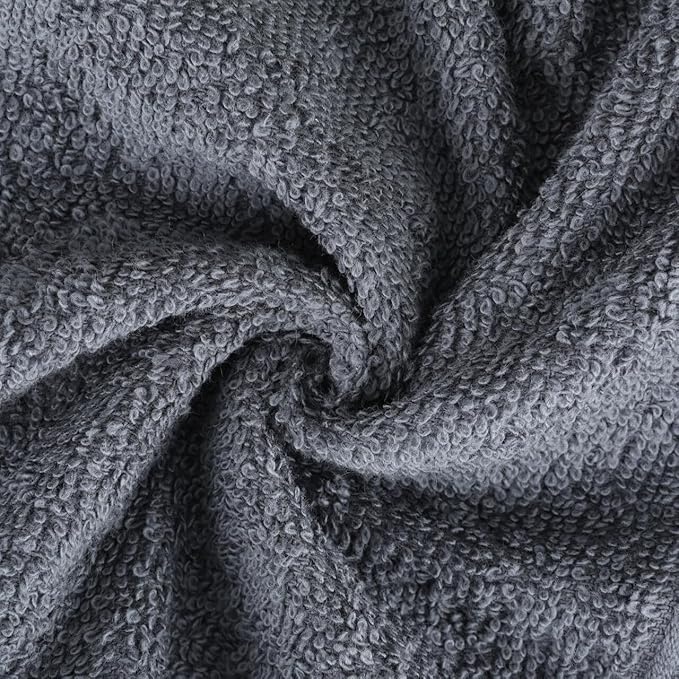 Kaufman - Personalized Velour Beach and Pool Towel 100% Cotton 30in X 60in Solid Color Bath Towel Embroidered (Steel)