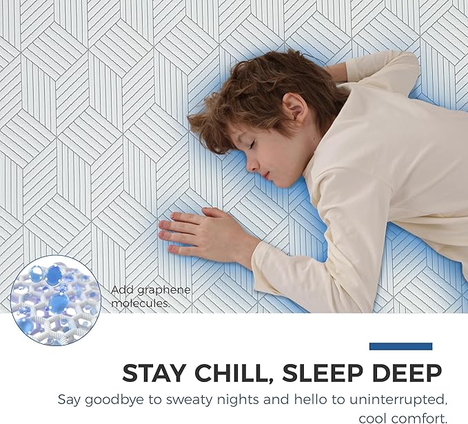 FATHOM Medium Twin Mattress 10 Inch Memory Foam Mattress Twin Size Bed in a Box for Back Pain Relief and Cool Sleep with Gel Foam and Removeable Fiberglass Free Cover, CertiPUR-US Certified