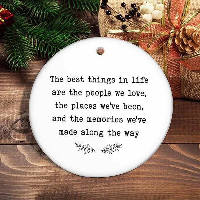 GEEMBI Christmas Inspirational Gifts for Women Men - Ceramic Christmas Ornaments 2025 for Xmas Decorations - Encouragement Thank You Employee Appreciation Gifts for Coworker Friends, Stocking Stuffers