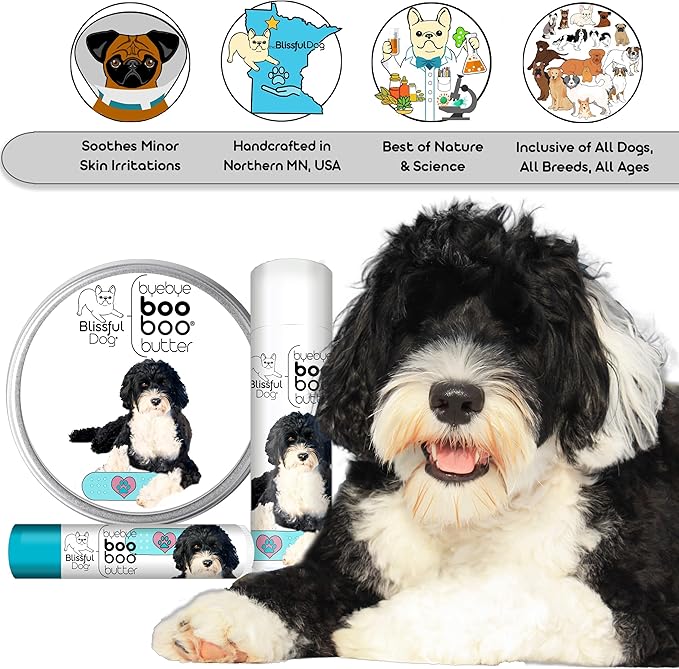 The Blissful Dog Portuguese Water Dog Boo Boo Butter, 16 oz.