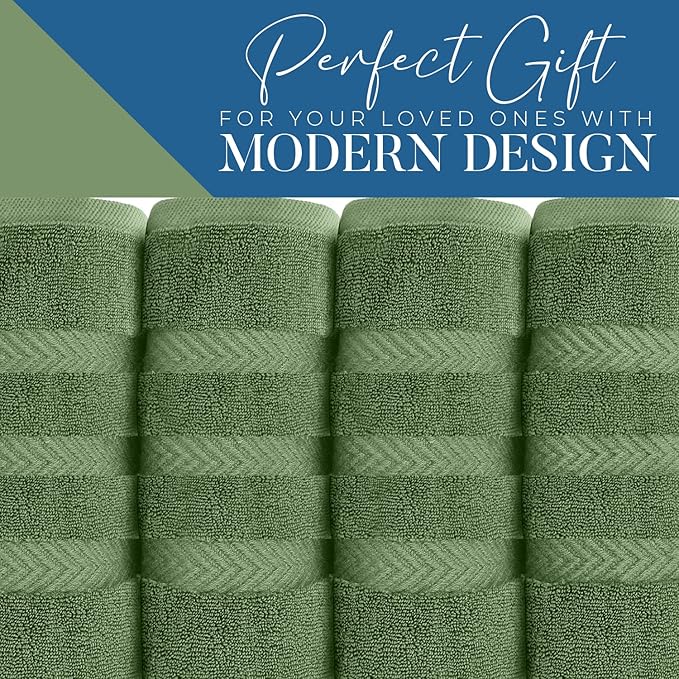 DAN RIVER 2 Pack Luxury Bath Sheets 35x70, 600 GSM, Soft & Quick Dry 100% Ring Spun Cotton Towels Ideal for Hotels, Spas, Gyms & Salons Extra Large, Sage Green