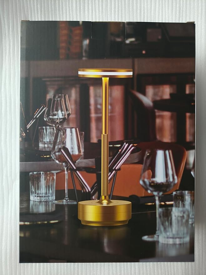 Hapfish 2 Pack Cordless Table Lamps Rechargeable, 5000mAh Battery Powered Lamp, 3 Color Modes, Dimmable, LED Table Lamps for Living Room,Outdoor, Dinner,Patio,Restaurant – Brown