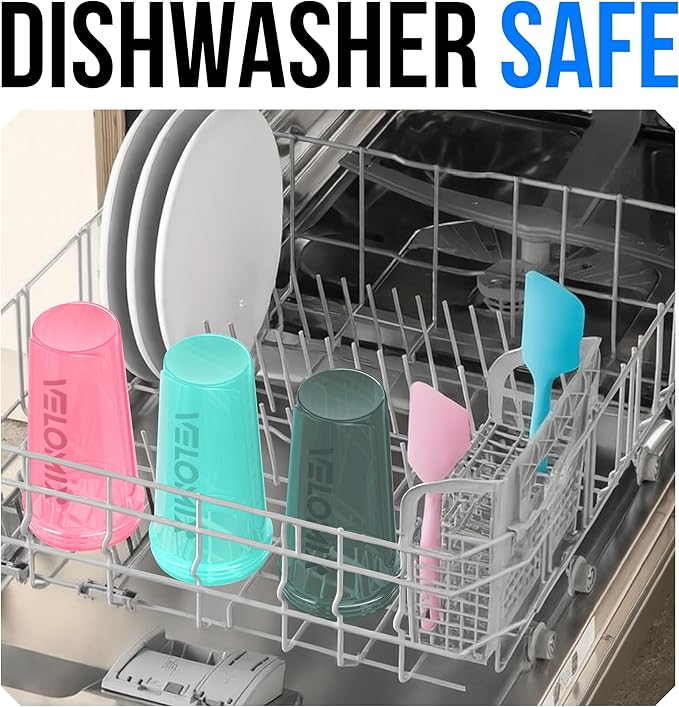 VELOMIX -6 PACK- 28 OZ Protein Shaker Bottles for Protein Mixes, Shaker Cups for Protein Shakes, Large Shaker Bottle Pack, Shaker Cup, Shakers for protein Shakes (Most Popular)