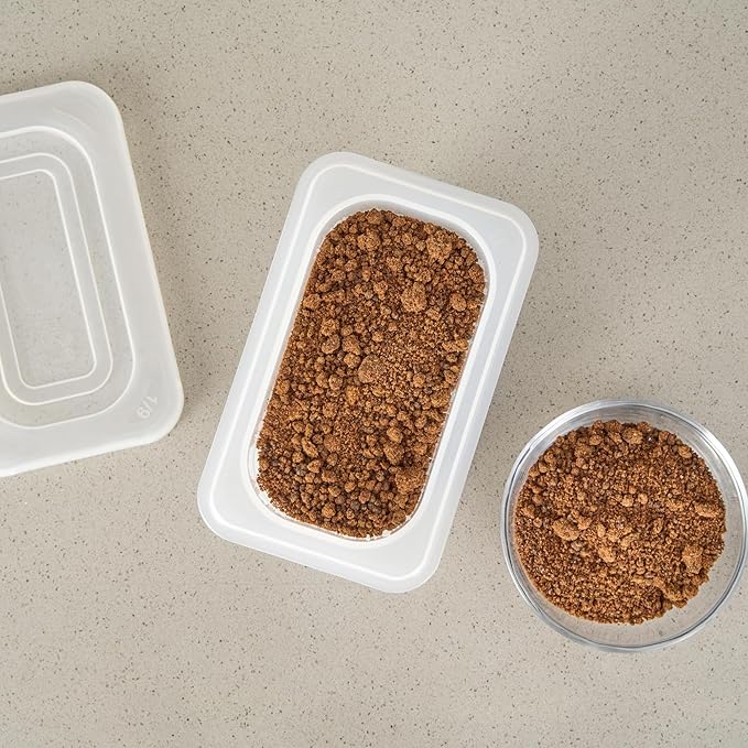 Restaurantware Food Storage Container 1 Pack of 6.8 x 4.2 x 3.9 Inches Plastic Stackable Storage Box White Reusable Label Container Dishwasher Safe For Restaurants And Kitchens