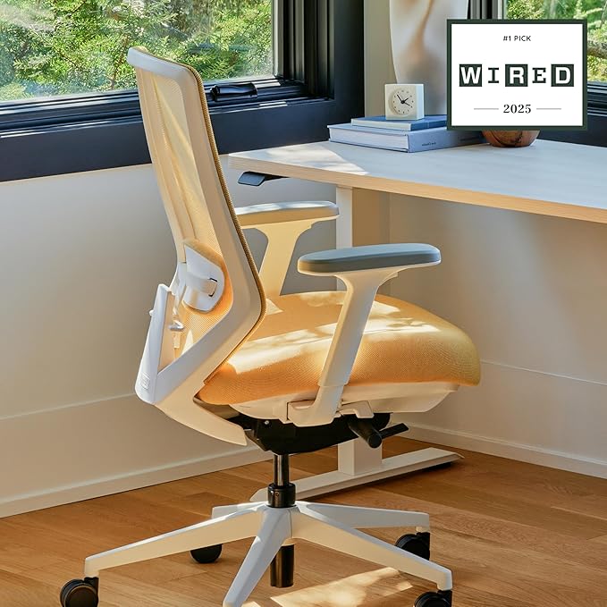 Branch Ergonomic Chair Pro - Mesh Office Chair with 14 Points of Adjustment - Height, Depth & Tilt Adjustable - 5D Armrests - Forward Tilt, Smooth Recline, and Lumbar Support - Spark