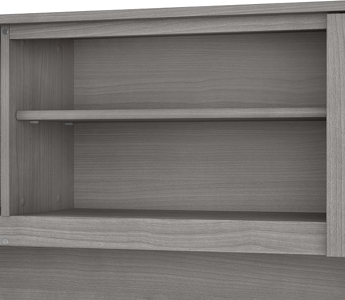 Bush Furniture File Drawer Accommodates Letter-Size documents While Box Drawer Stores Office Supplies and Utensils