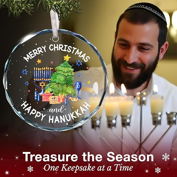 Hanukkah Gifts for Women and Men - Delightful Hanukkah Ornaments for Christmas Tree - Ideal Jewish Gifts for Women, Men, Adults, Kids