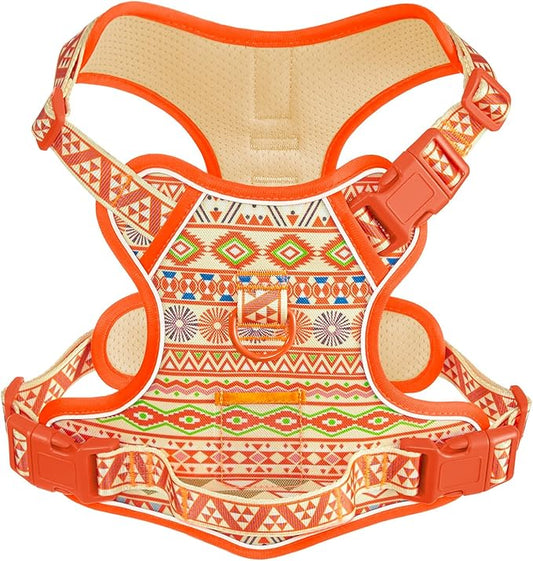 No-Pull Dog Harness for XS Sized Dogs, Anti-Escape Easy Walking Reflective Adjustable Lightweight Dog Vest with Breathable Oxford Material ID Card Slot, Easy on Easy Off with Neck Buckle, XS
