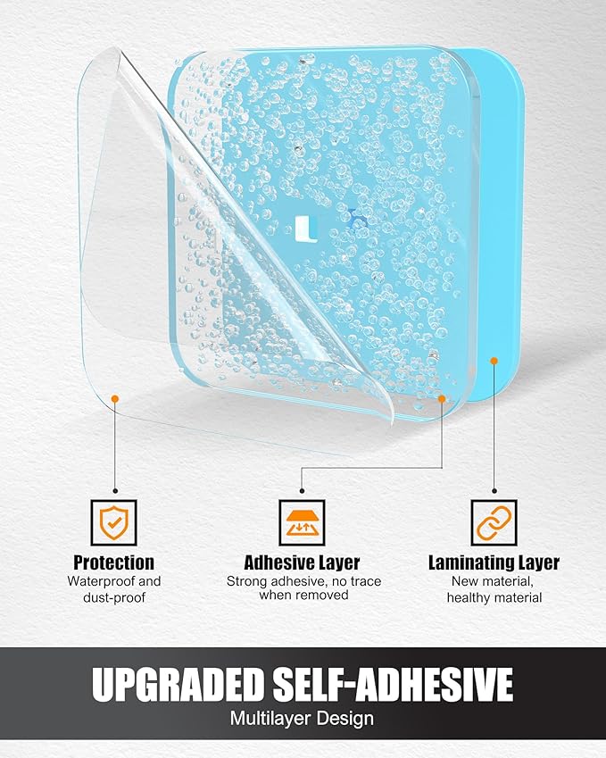 Hat Rack for Hat Storage (4-Pack), Multi-Purpose Hat Organizer, Strong Adhesive Hat Hooks for Wall Hat Organizer for Baseball Caps, Two Mounting Options Hat Hook, Blue