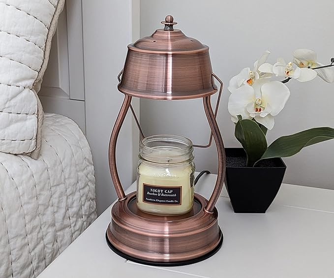 Our Copper Candle Warmer Lamp for Top-Down Scented Jar Candle Melting Will Compliment Your Home Decor. Add to Your Room Decor Aesthetic, Bedroom Decor, Living Room Decor. Gifts for Mom & Friends.