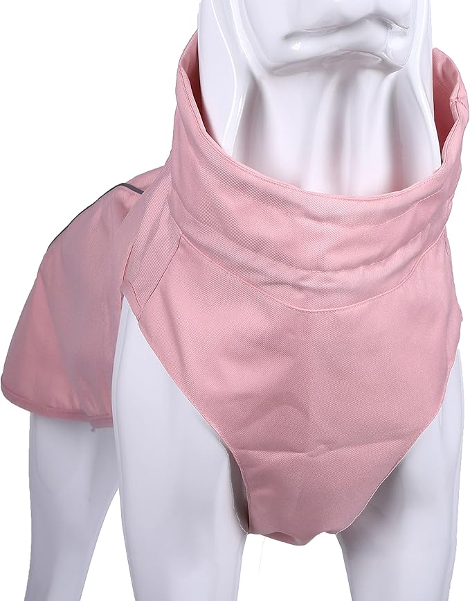 Adjustable Waterproof Dog Raincoat for Dogs,Lightweight Pet Rain Jacket Puppy Clothes with Reflective Strip for Small Medium Large Dogs (Pink, XX-Large)