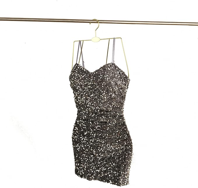 Gold Full Body Shape Metal Wire Swimwear Swimsuit Display Hangers for Dress，Bikini，Lingerie Hangers(10 Pack ，Gold)