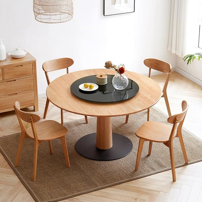 Kitchen Chairs Set of 6 - FAS-Grade North American Oak,Solid Wood Dining Chairs Suitable for Restaurants,Kitchens,Offices,Home or Commercial Use,Sturdy 400 lbs Capacity