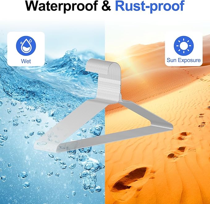 Wire Metal Hangers Bulk 100 Pack, Clothes Hangers Heavy Duty for Coats, Suits, Shirts, Pants, Skirts, Space Saving, Non Slip, Ultra Thin, 16 Inch, Silver