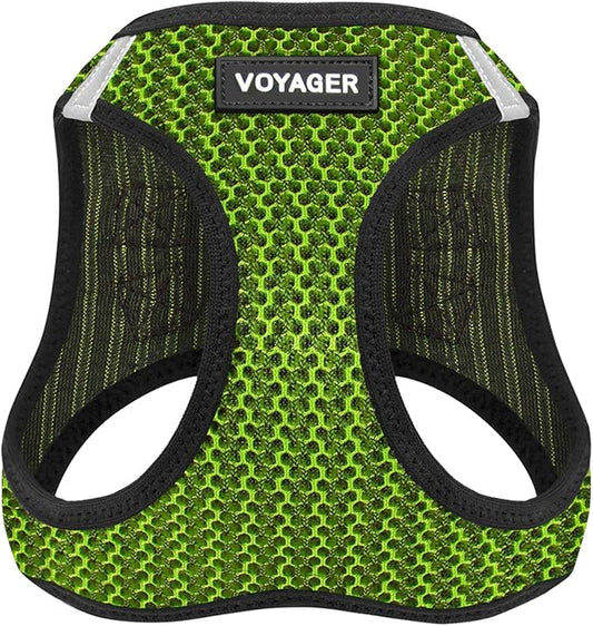 Best Pet Supplies Voyager Step-in Air Harness - All Weather Mesh, Reflective, No Pull Harness for Dogs, Cats - Secure with Hook & Loop Fastener, Buckle, Double D-Rings - Tone, S