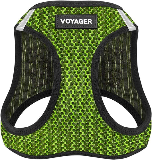 Best Pet Supplies Voyager Step-in Air Harness - All Weather Mesh, Reflective, No Pull Harness for Dogs, Cats - Secure with Hook & Loop Fastener, Buckle, Double D-Rings - Tone, L