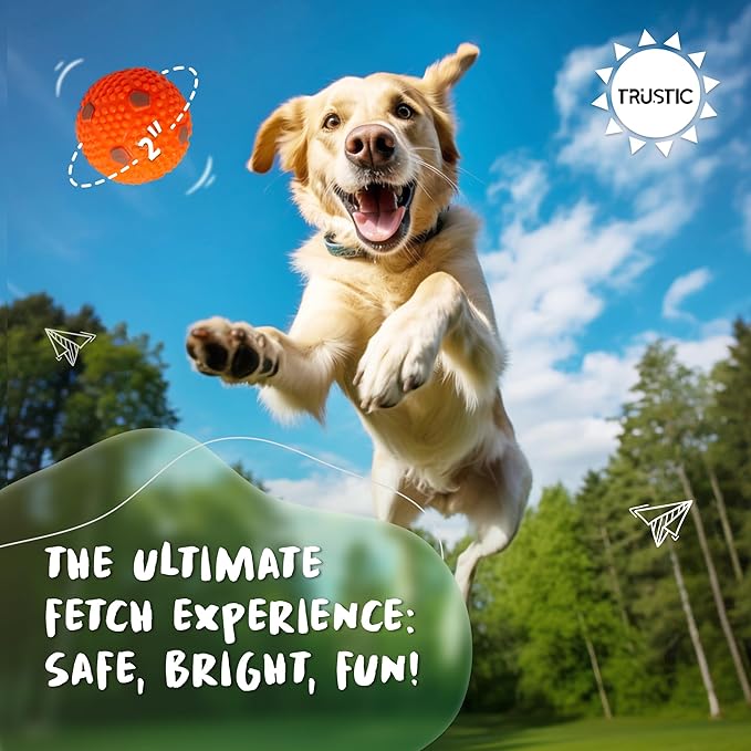 Balls 2 inch for Small and Medium Size Dogs - for Automatic Dog Ball Launcher, Playing Fetch, and Dog Toy (Balls Pack of 8)