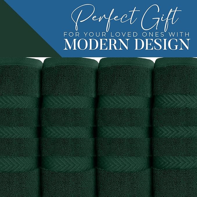 DAN RIVER 2 Pack Luxury Bath Sheets 35x70, 600 GSM, Soft & Quick Dry 100% Ring Spun Cotton Towels Ideal for Hotels, Spas, Gyms & Salons Extra Large, Hunter Green