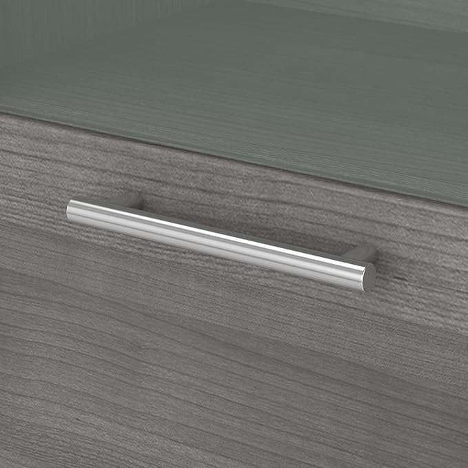 Bush Furniture File Drawer Accommodates Letter-Size documents While Box Drawer Stores Office Supplies and Utensils