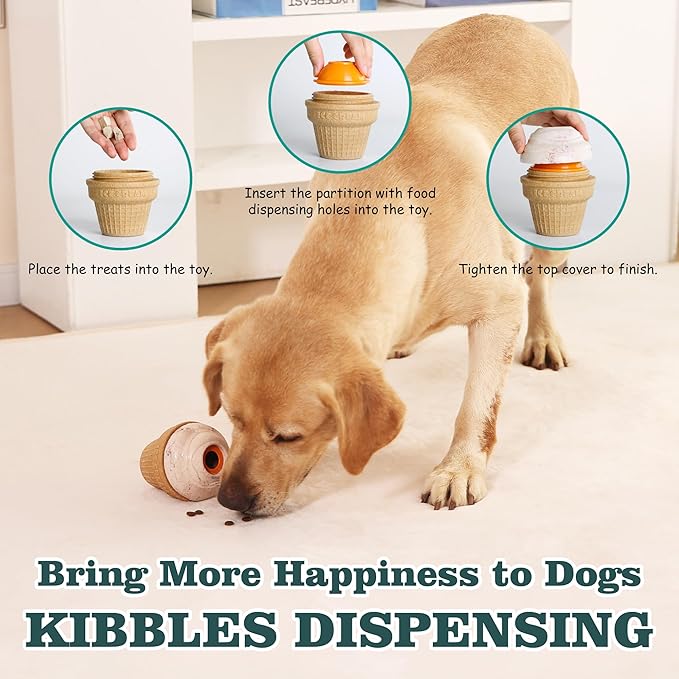 Multi-Functional Interactive Dog Toys for Aggressive Chewers, Indestructible Dog Toys for Small/Medium/Large Breeds,Frozen Dog Treat Dispenser to Keep Them Busy,Reduces Anxiety(Pack of 2)