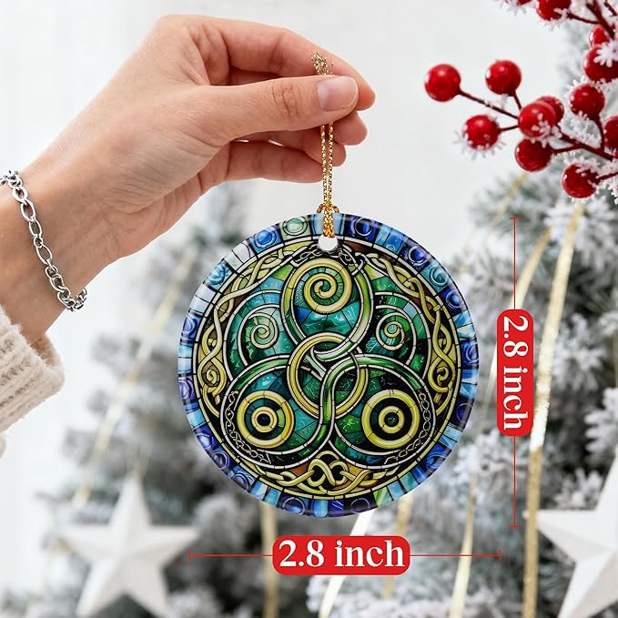 Celtic Triskelion Ornament, Christmas Ornaments, Christmas Tree Ornaments, Holiday Decor, Celtic Symbol Decor, Irish Gifts, Housewarming Gifts, Gift Exchange & Gift Idea, Giftbox Included