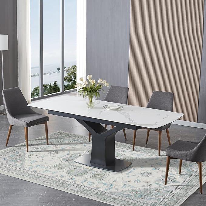 3x5 Soft Washable Area Rugs for Living Room and Bedroom, Non-Slip Stain Resistant Indoor Carpet, Cozy Floor Mat for Dining Room, Office,Stain Resistant Entryway Green Floral