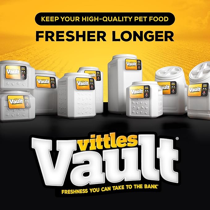Gamma2 Vittles Vault Pet Food Storage Containers - Sealed Dog and Cat Food Storage Container, Fits up to 50lbs, Made in the USA - [14"L x 20"H]