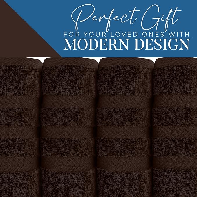 DAN RIVER 2 Pack Luxury Bath Sheets 35x70, 600 GSM, Soft & Quick Dry 100% Ring Spun Cotton Towels Ideal for Hotels, Spas, Gyms & Salons Extra Large, Brown