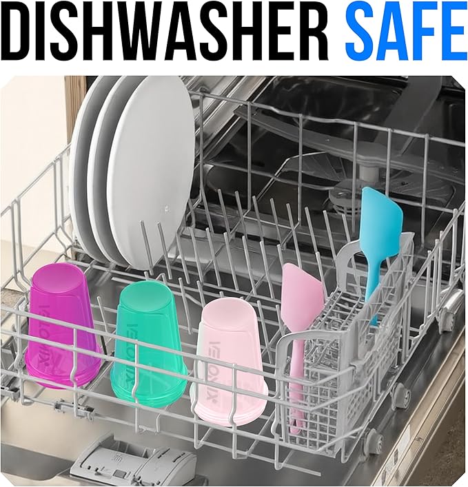 VELOMIX -6 PACK- 20 OZ Protein Shaker Bottles for Protein Mixes, Shaker Cups for Protein Shakes, Small Shaker Bottle Pack, Shaker Cup, Shakers for protein Shakes (Rose Garden - 6 Pack)