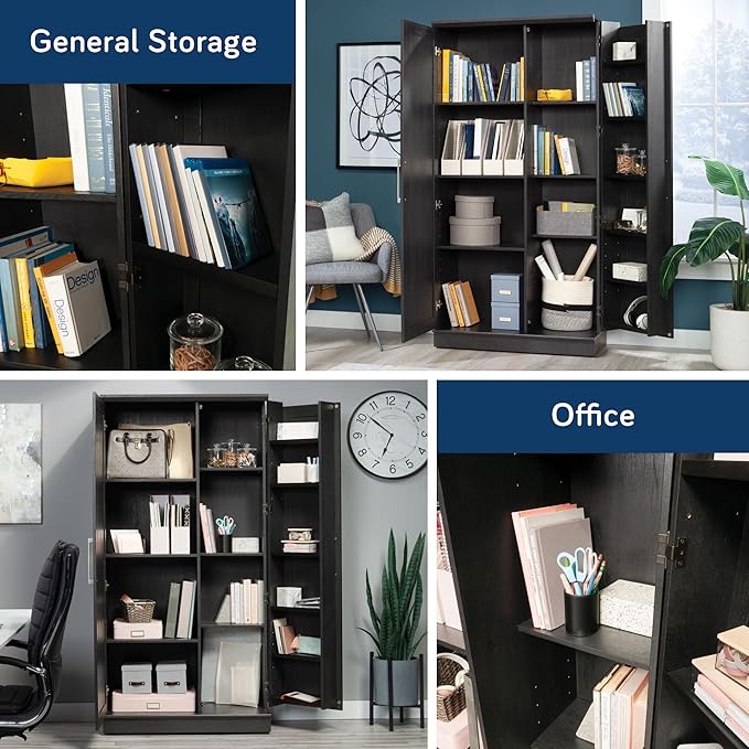 Sauder HomePlus Storage Cabinet, Raven Oak Finish